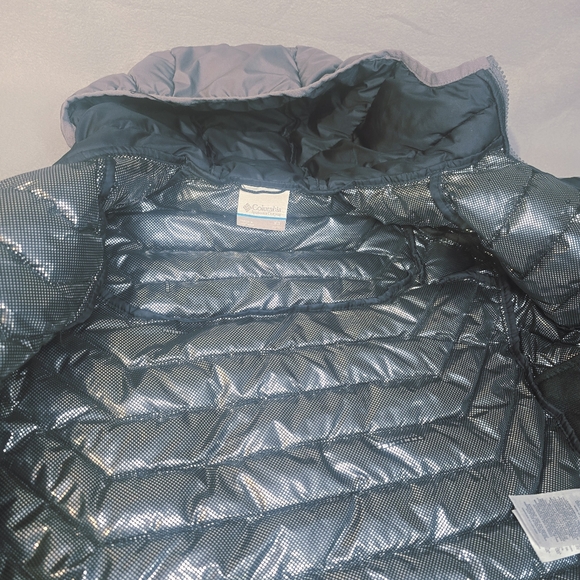 Columbia Black And Gray Boys Omni Heat Coat Size XS 6/7 - Picture 8 of 10
